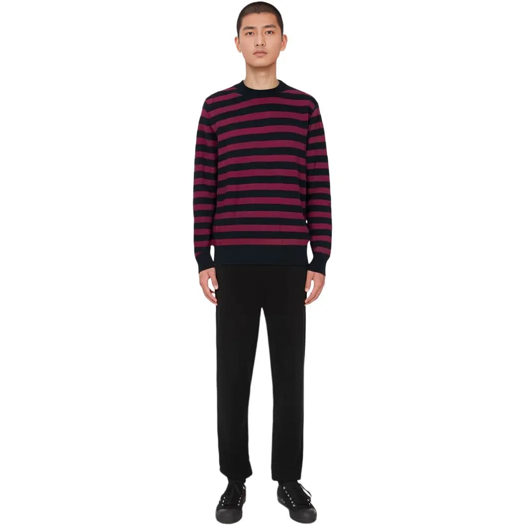 EMPORIO ARMANI Kişi Sviteri Qara/Qırmızı 3