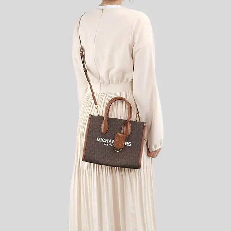 MICHAEL KORS Mirella Çiyin Çantası Qadın Qəhvəyi 6