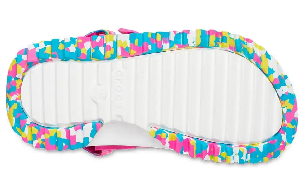 Crocs Aurora Dazzling Hiker Kluke Slide Unisex Ağ/Çoxrəngli 6
