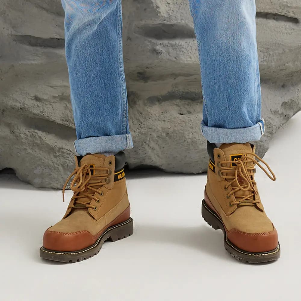 CAT Outdoor Çəkməsi Unisex Qəhvəyi/Sarı 6