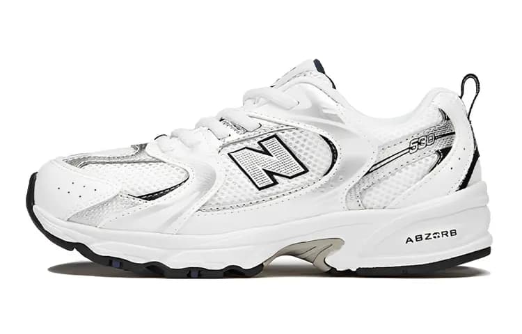 New Balance 530 Uşaq Ayaqqabısı Ağ/Gümüşü/Qara