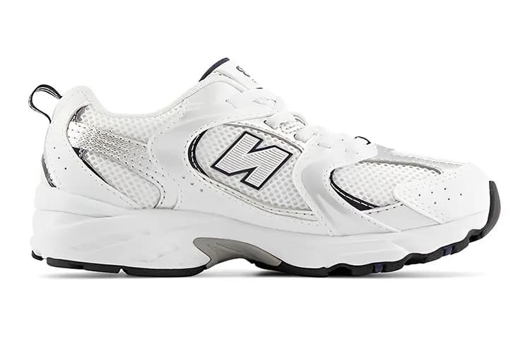 New Balance 530 White Silver Black Kids 2