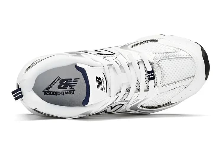 New Balance 530 White Silver Black Kids 4