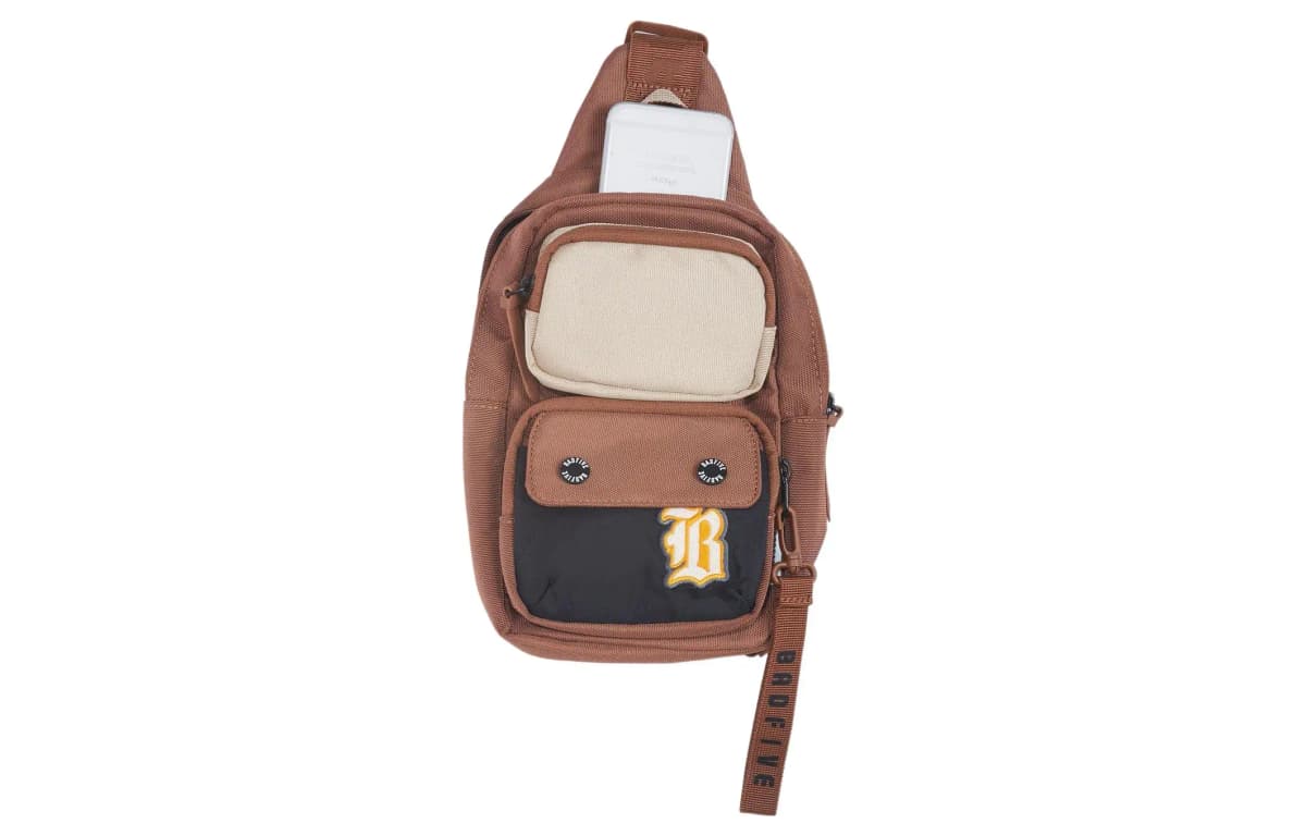 LiNing Badfive Polyester Crossbody Bag Sling Bag Regular Unisex Dark Brown/Black 4