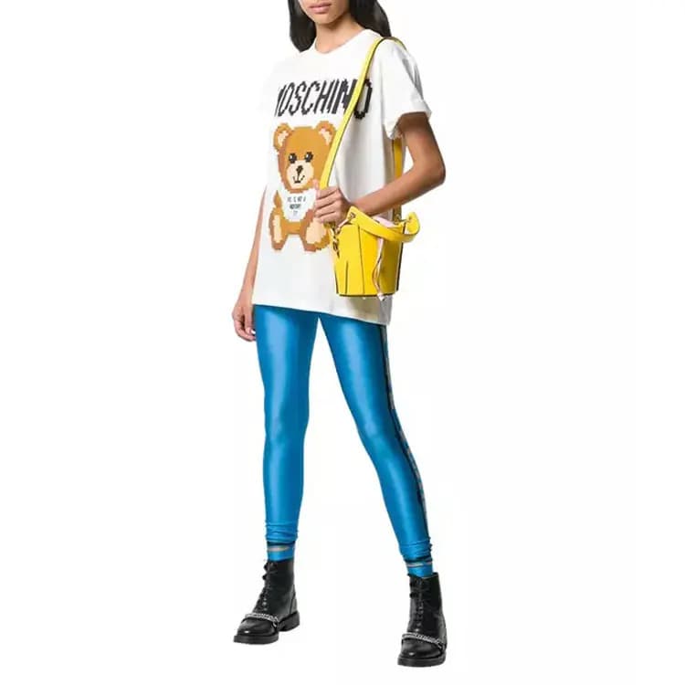 MOSCHINO Teddy Bear Qadın Köynəyi Ağ 2