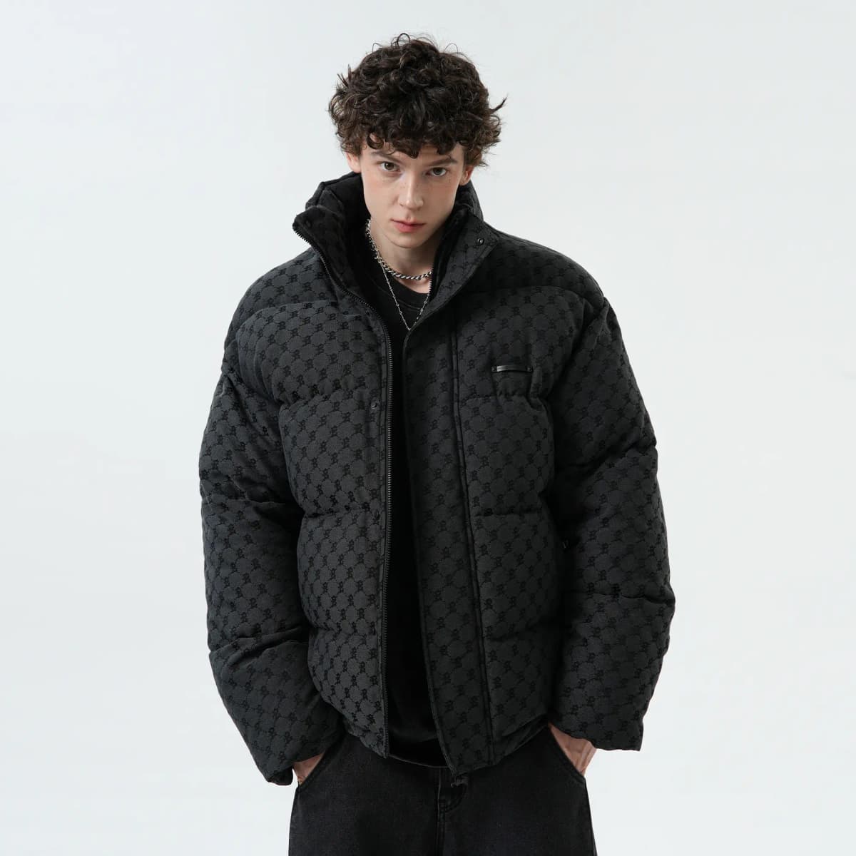 BJHG Puffer Pencək Unisex Qəhvəyi 6