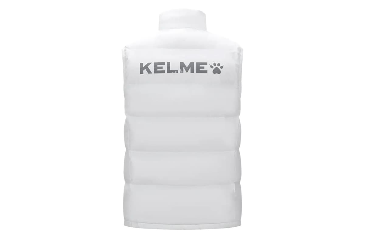 KELME Soccer Glossy Letter Print Logo Sleeveless Quilted Cotton Vest Unisex 3