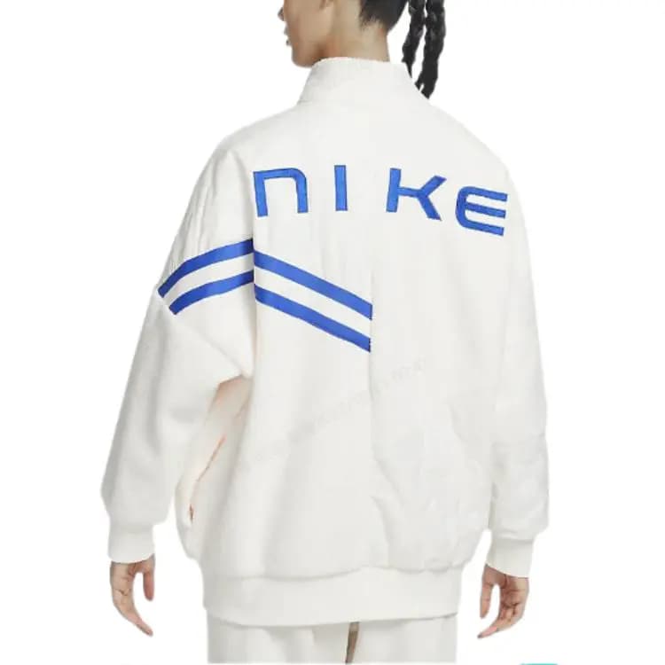 Nike Velvet Jackets Women's Light Ivory White 5
