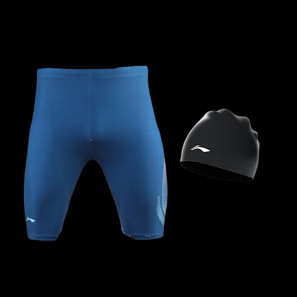 LiNing Quick-Dry High-Elasticity Soft Comfortable Professional Swimwear Men's 3