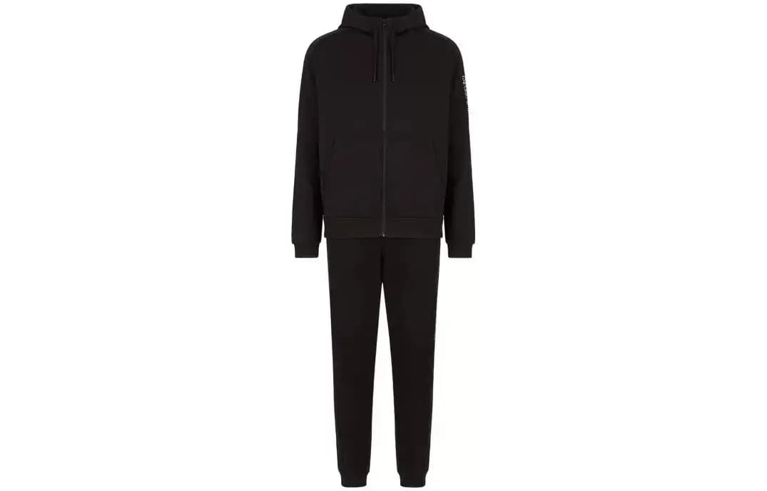 EMPORIO ARMANI EA7 Kişi İdman Dəsti Qara