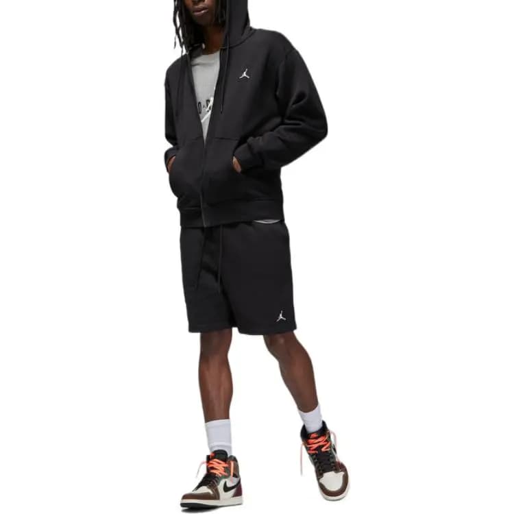JORDAN MJ ESS FLC FZ Sweatshirts Men Black Fleece-Lined 3