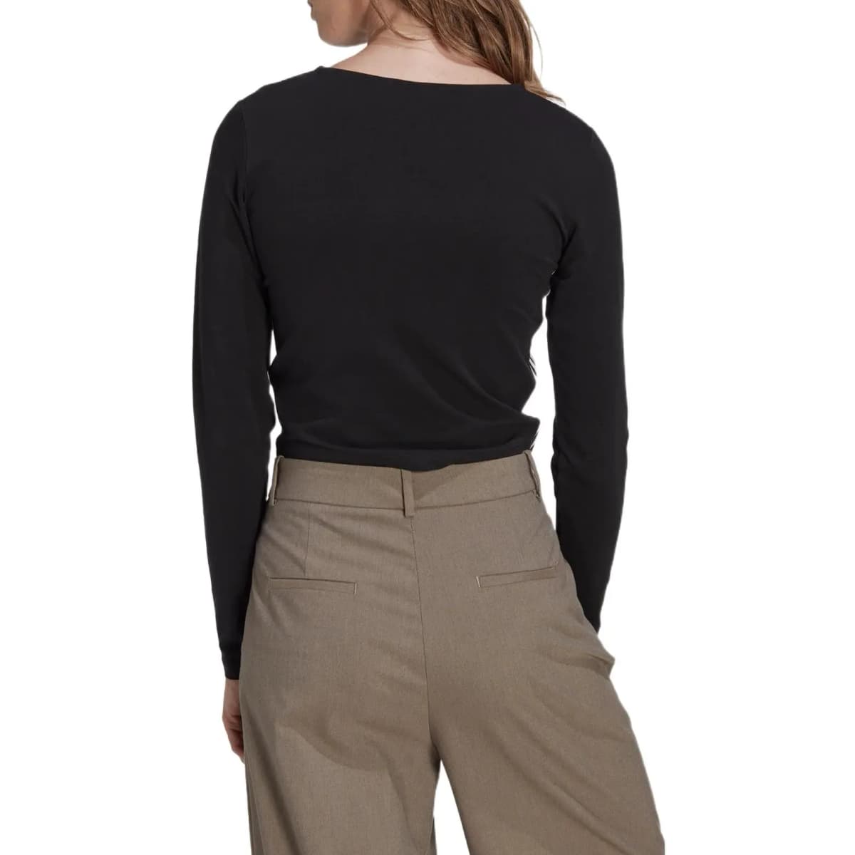 Adidas Originals CENTRE Crop Tops Women's Black 3