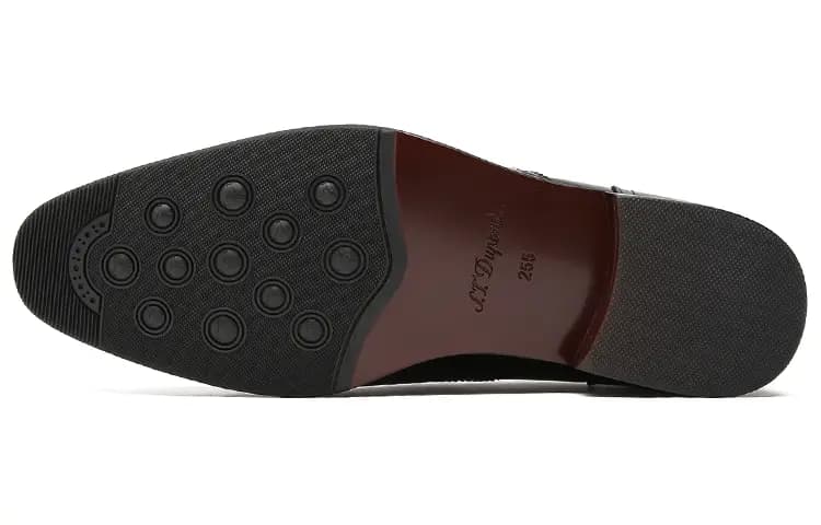 S.T.DUPONT Tassel Brogue Kişi Loafer Qara 3