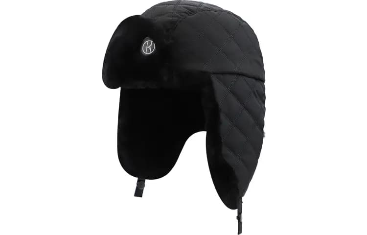 ELLE Furry Earflap Hat Winter Warm Riding Outdoor Hat Unisex