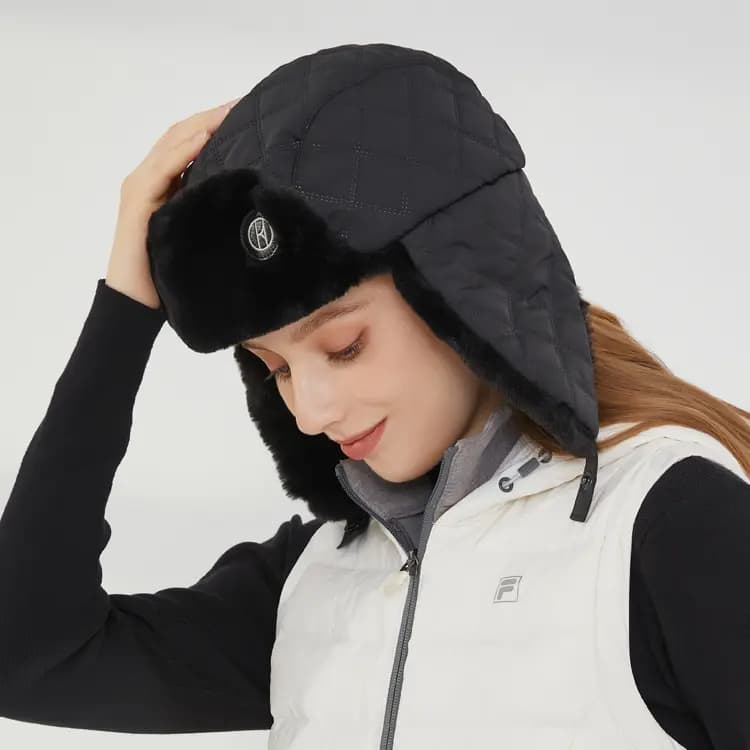 ELLE Furry Earflap Hat Winter Warm Riding Outdoor Hat Unisex 4