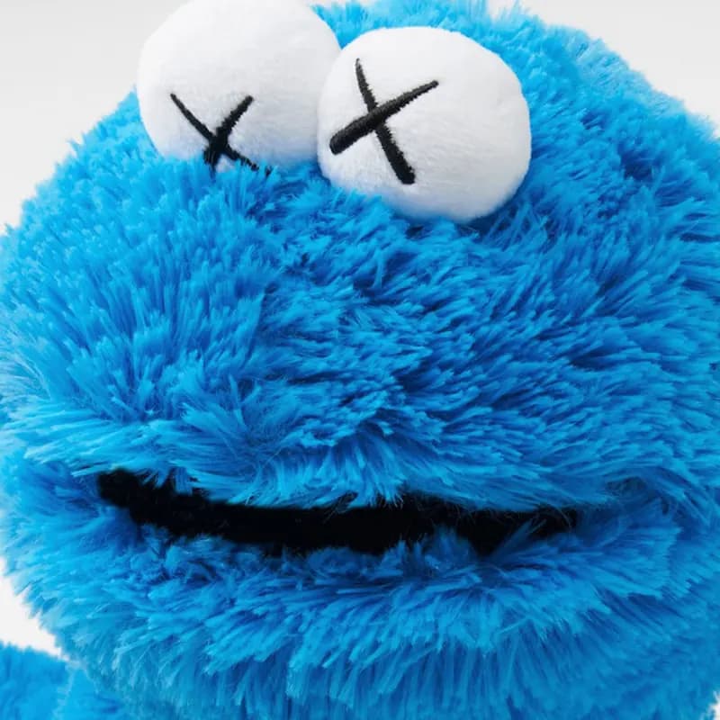UNIQLO Sesame Street UNIQLO Cookie Monster Plush Toy Blue 2