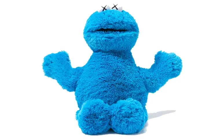 UNIQLO Sesame Street UNIQLO Cookie Monster Plush Toy Blue