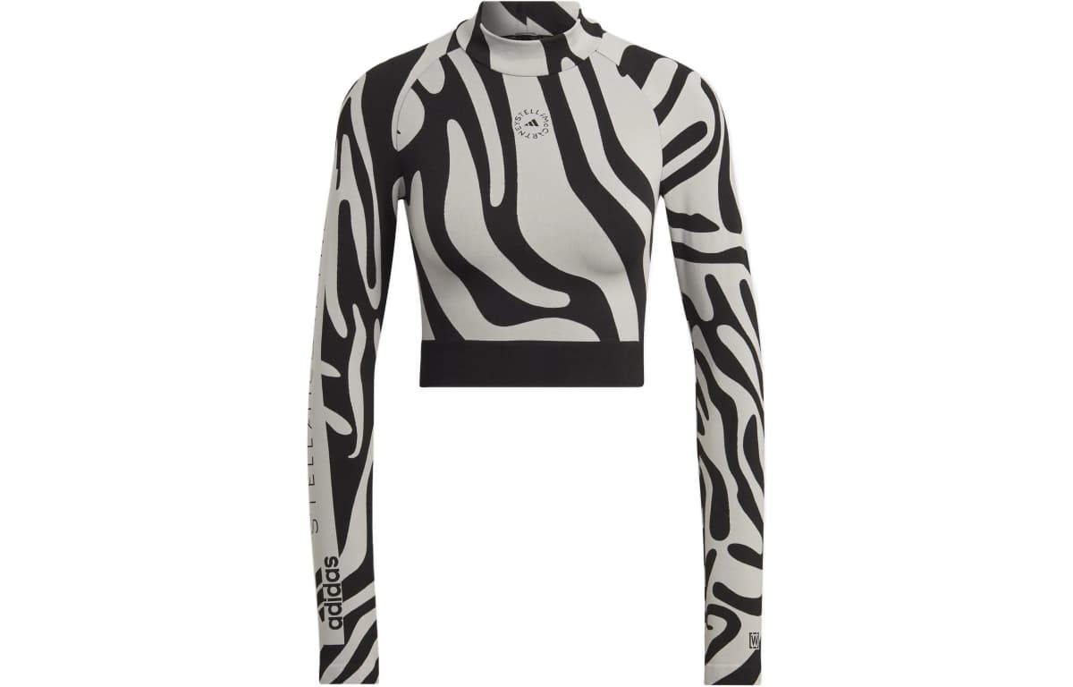 adidas By Stella McCartney Seamless Wolford Qadın Crop Top Boz