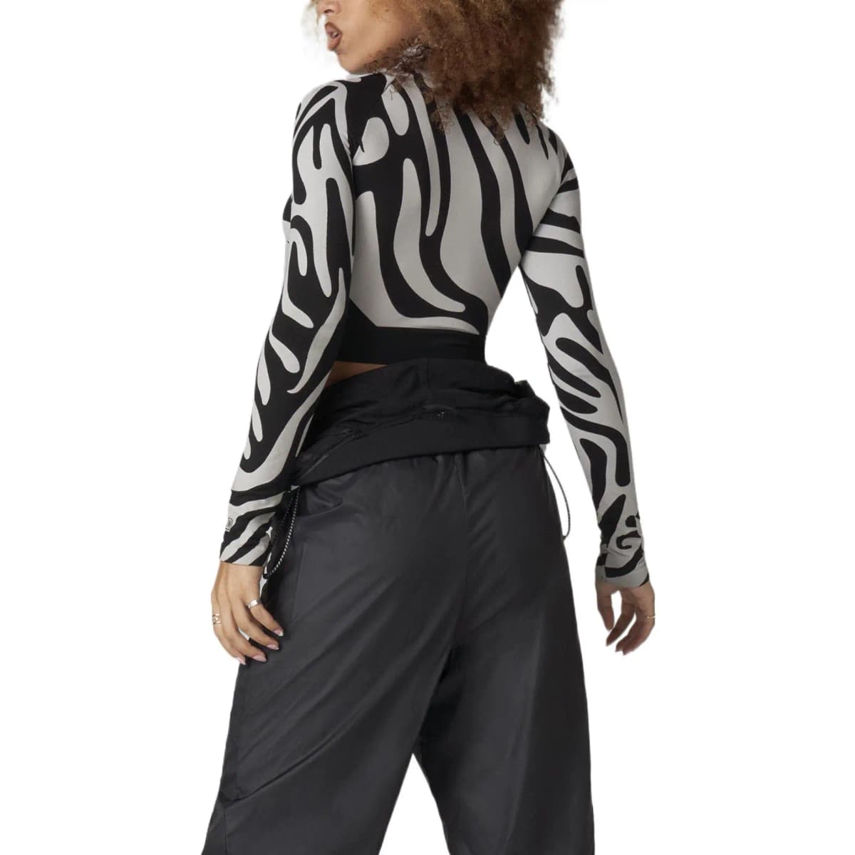 adidas By Stella McCartney Seamless Wolford Crop Top Grey 4