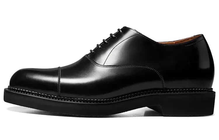 THOM WILLS British Business Shiny Oxford Shoes Dress Shoes Men's Black