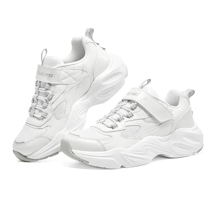 Skechers Stamina Airy Uşaq Gündəlik Ayaqqabısı Ağ/Boz 3
