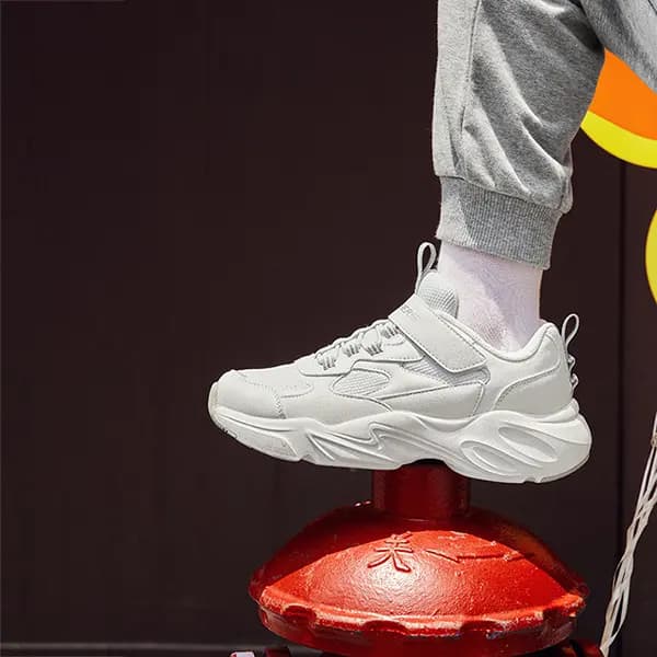 Skechers Stamina Airy Uşaq Gündəlik Ayaqqabısı Ağ/Boz 9