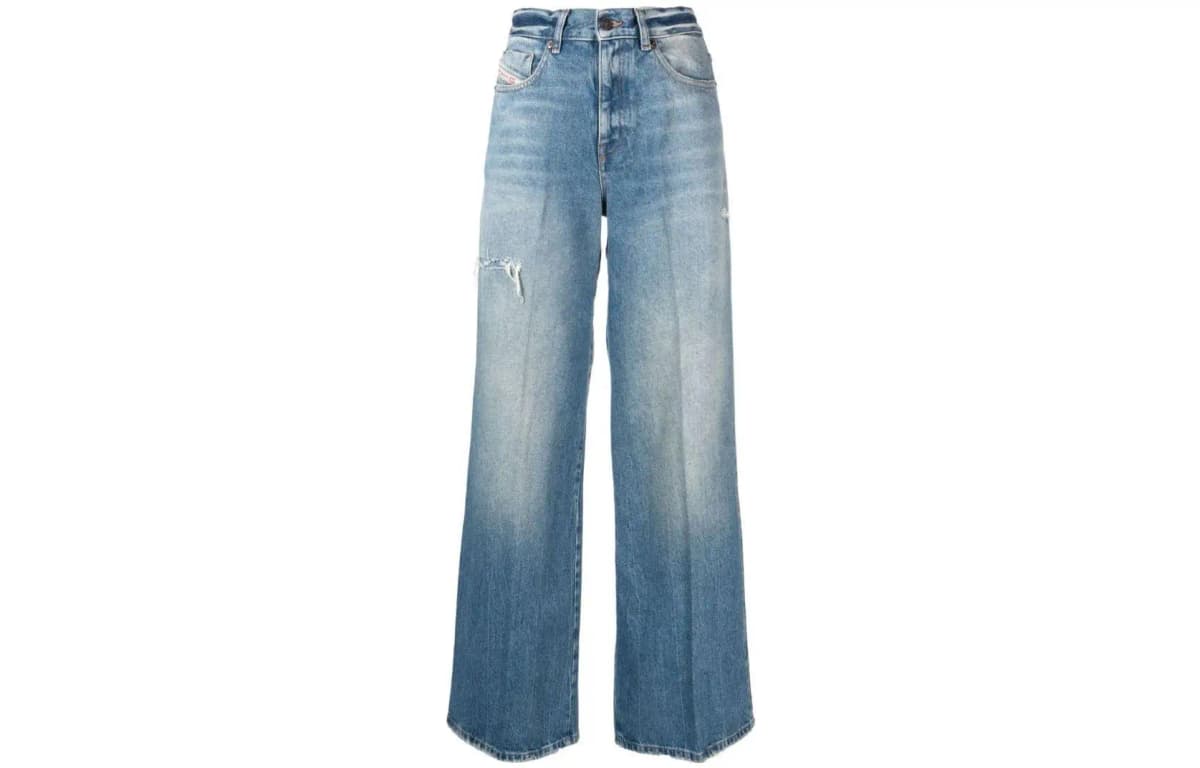DIESEL FW22 Qadın Cins Şalvarı Mavi