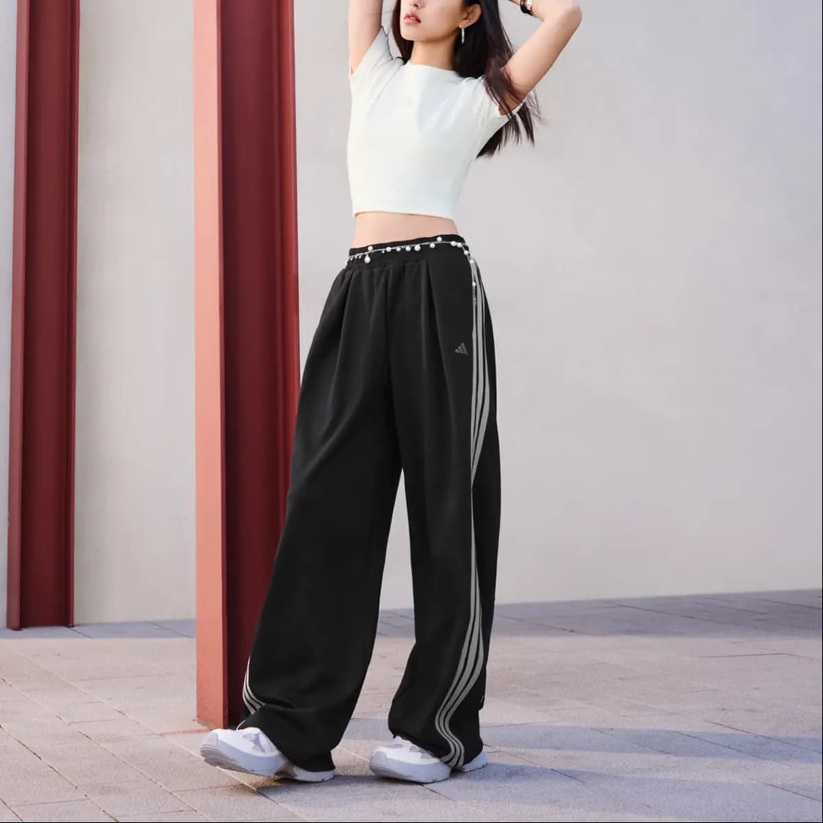 adidas Dance INTERLOCK Qadın İdman Şalvarı 5