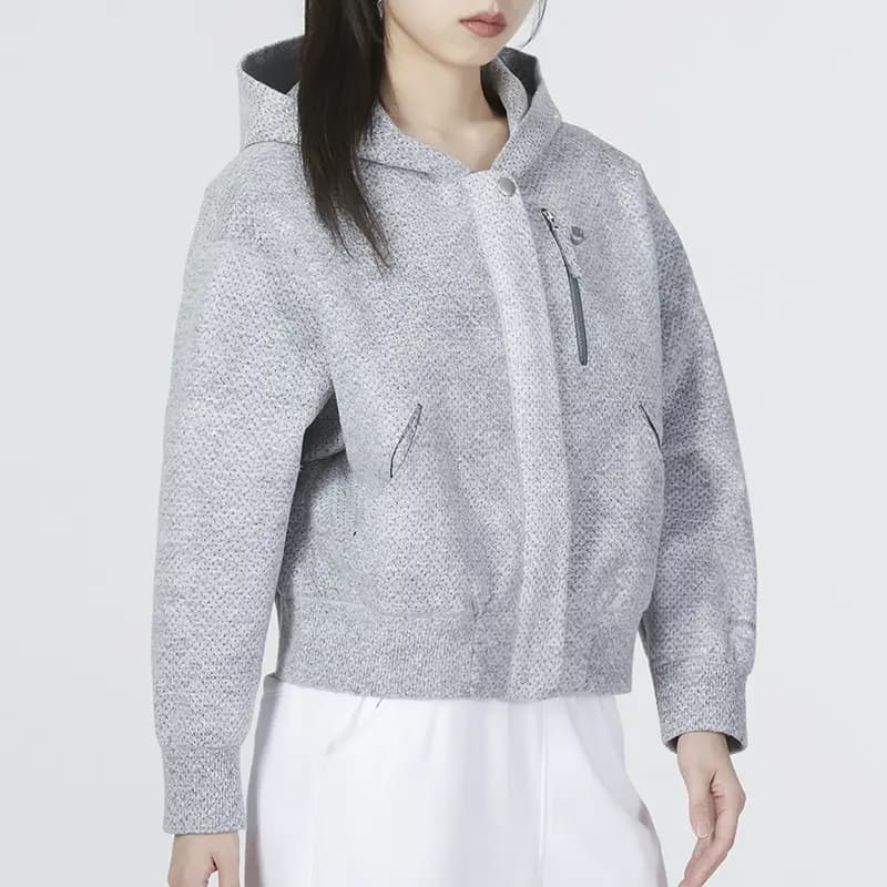Nike Cropped Qadın Pencəyi Boz 5