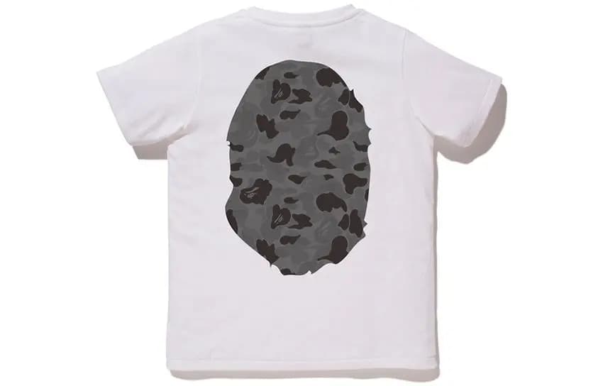 A BATHING APE Abc Camo Big Ape Head Köynək Ağ/Qara 10