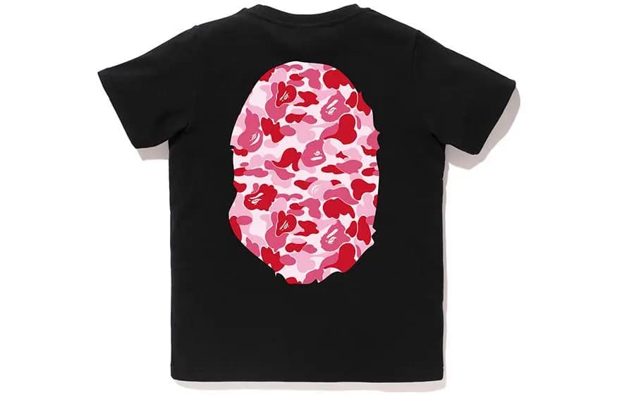 A BATHING APE Abc Camo Big Ape Head Köynək Ağ/Qara 2