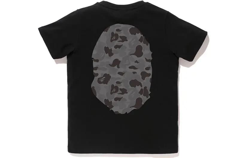 A BATHING APE Abc Camo Big Ape Head Köynək Ağ/Qara 6