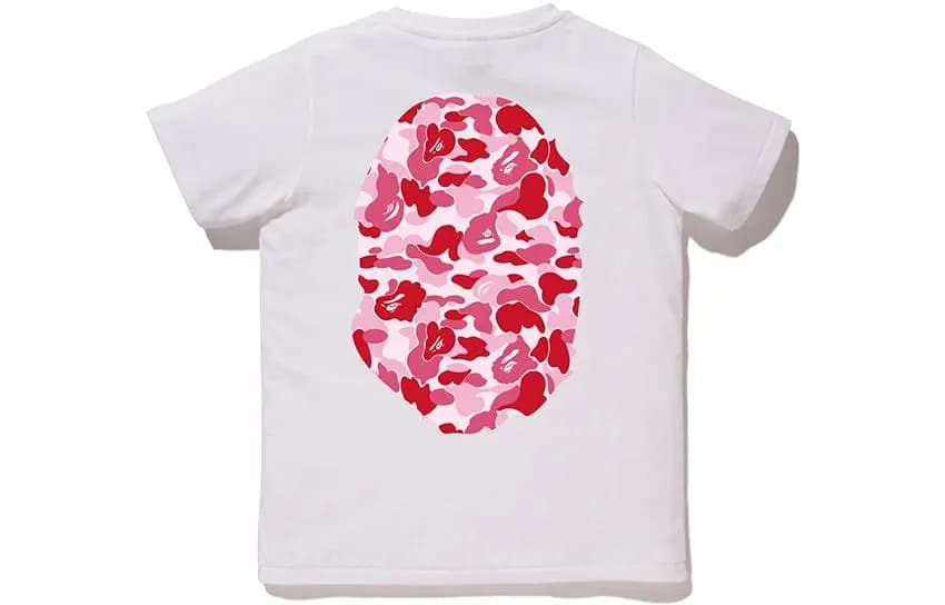 A BATHING APE Abc Camo Big Ape Head Köynək Ağ/Qara 12