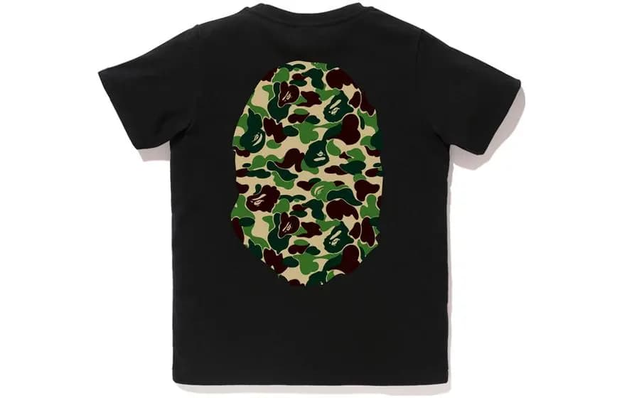 A BATHING APE Abc Camo Big Ape Head Köynək Ağ/Qara 4