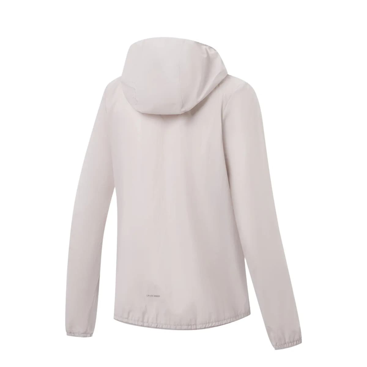 LiNing Sports Commute Series Casual Versatile Fashion Solid Color Commute Summer Cool Original Yarn Cool-Touch Sun Protection Jacket UPF 100+ Hooded Zip Soft Sports Windbreaker Women's Smoke Purple Gray 2