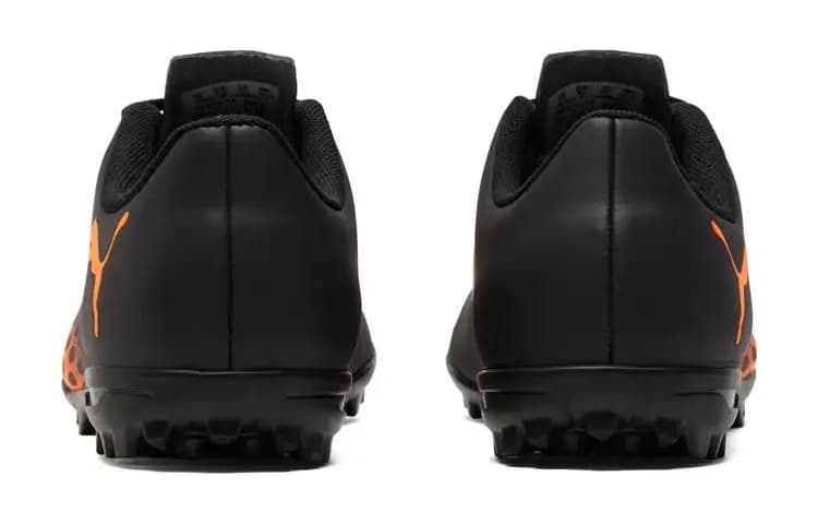 PUMA Rapido 3 Spirit 3 TT Jr Anti Slip Wear Resistant Low Top Kids' Soccer Shoes Black Orange Teenagers 5