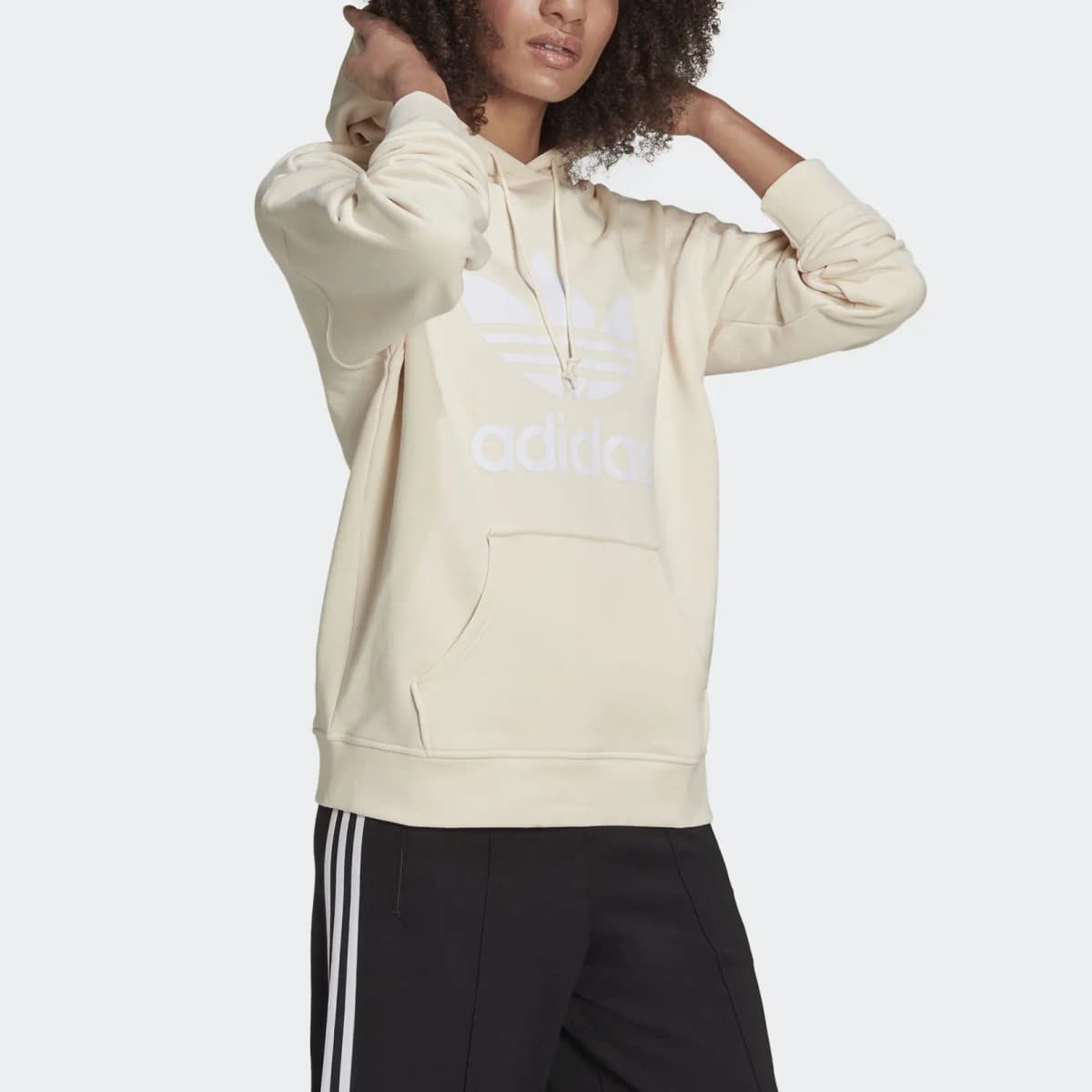 adidas Originals Qadın Hoodie Ağ 4