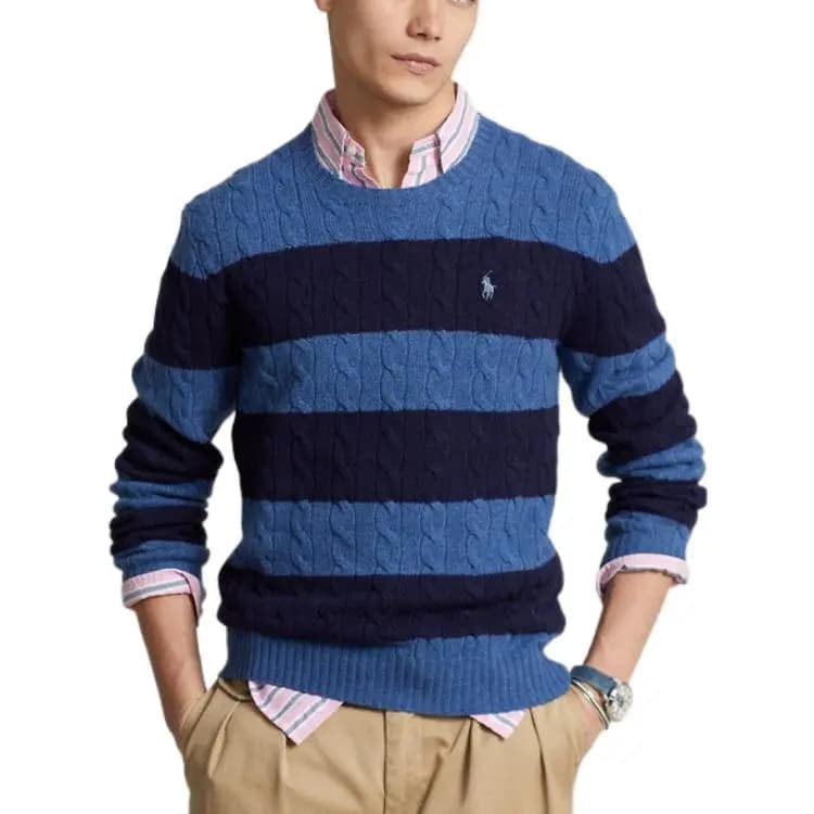 Polo Ralph Lauren FW22 Kişi Sviteri Mavi 3