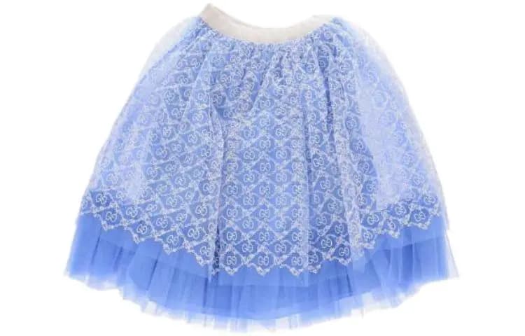 GUCCI Kids Plisəli Ətək Qız Uşaq Mavi