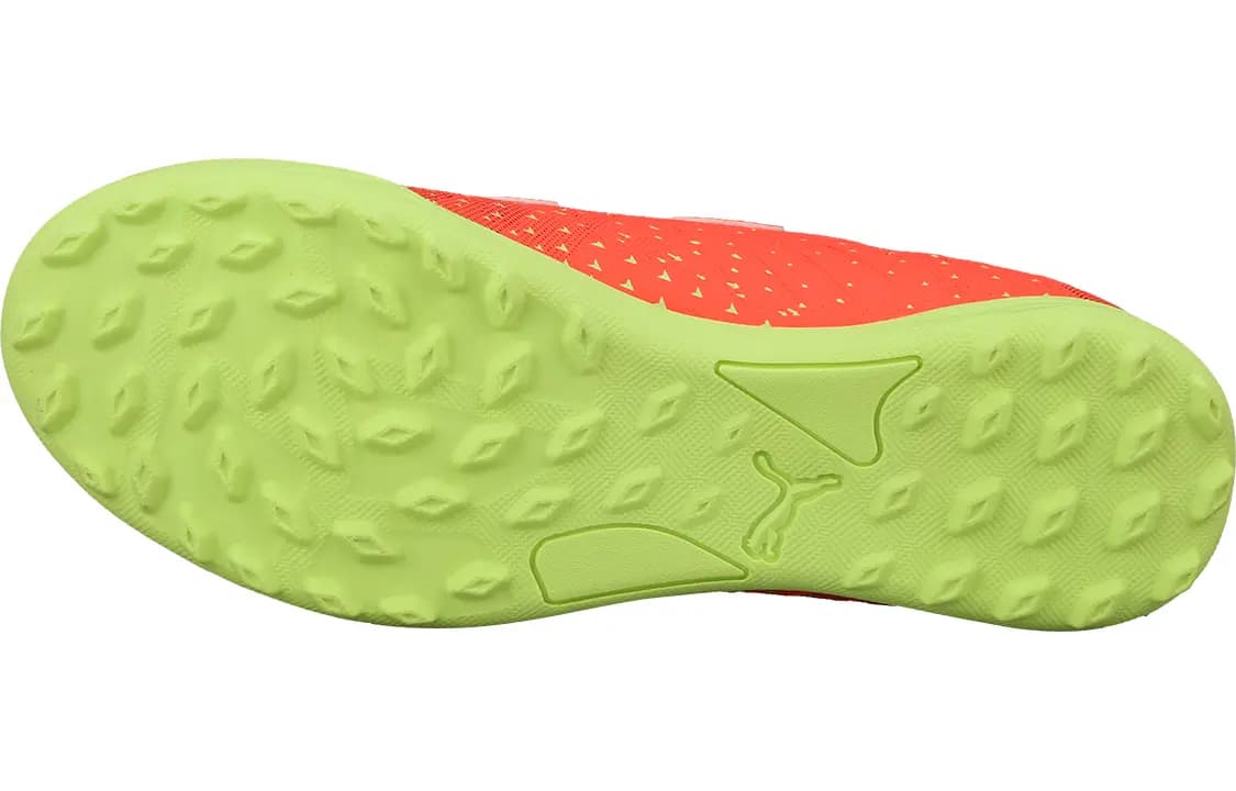 PUMA Future Z Slip-Resistant Cushioning Low-Top Kids' Soccer Shoes Red Yellow Kids' 5