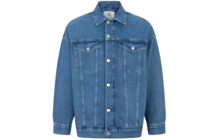Calvin Klein Unisex Cins Pencək Mavi