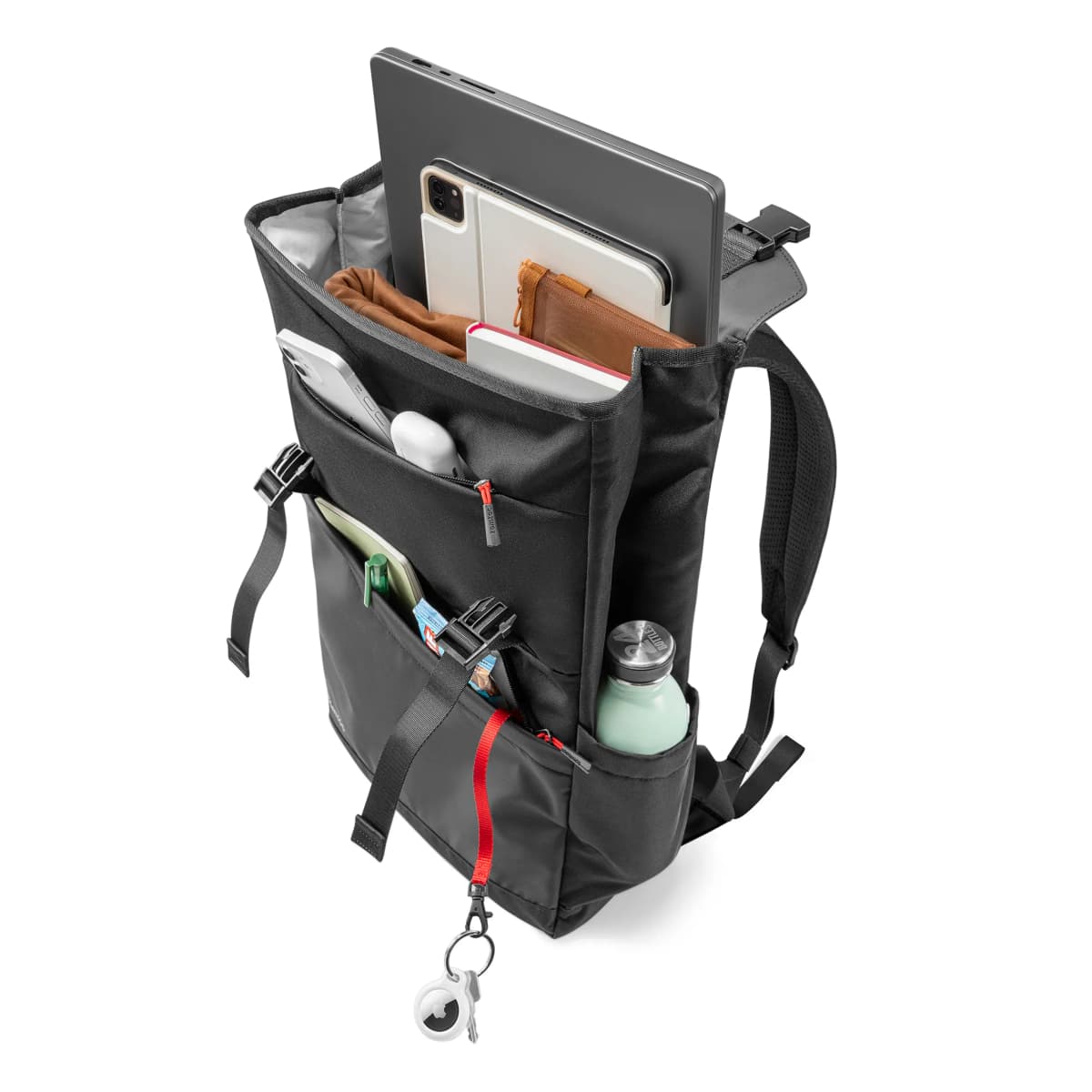 Tomtoc Laptop Çantası Unisex Boz/Qara 5