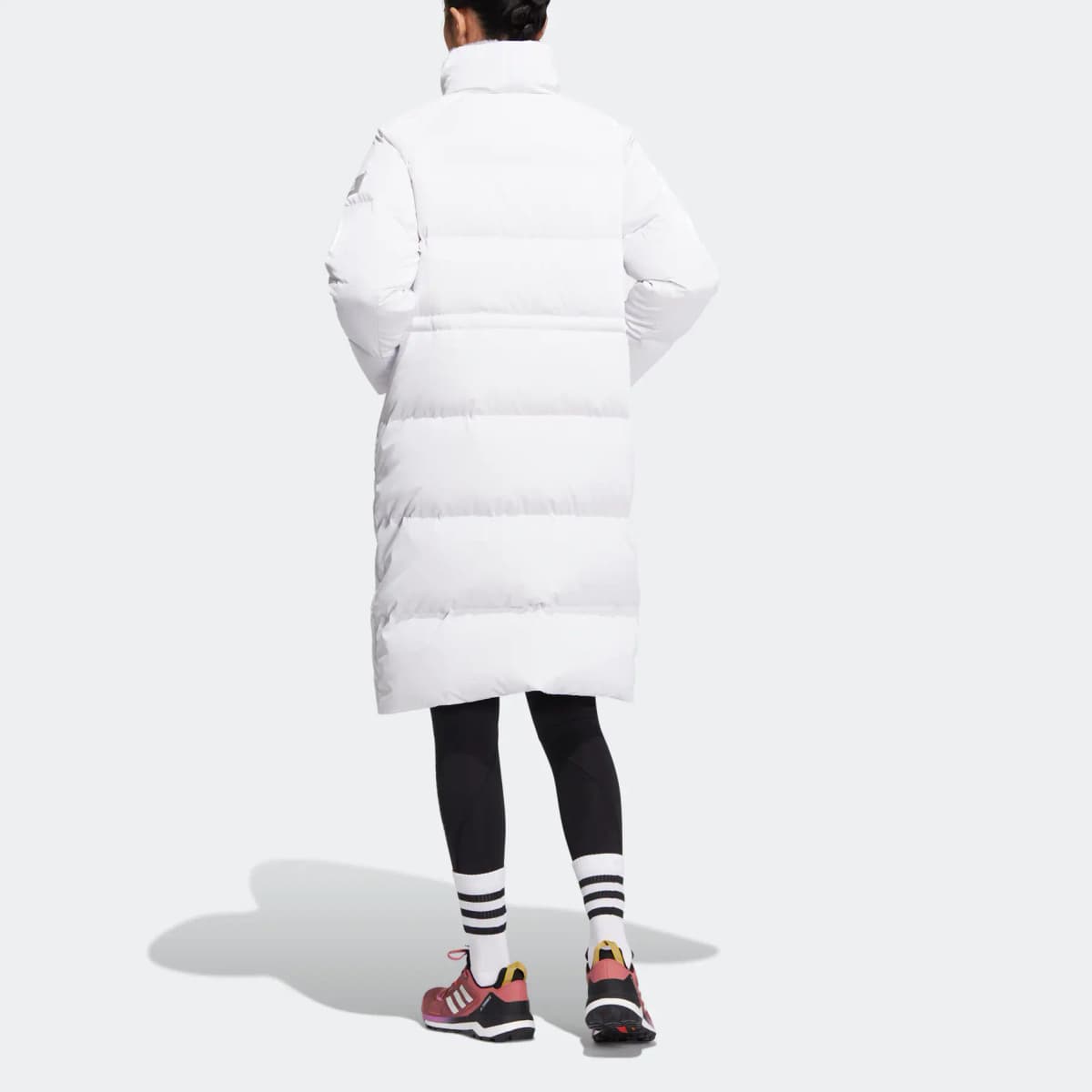 adidas W Goose Down Qadın Puffer Pencək Ağ 3