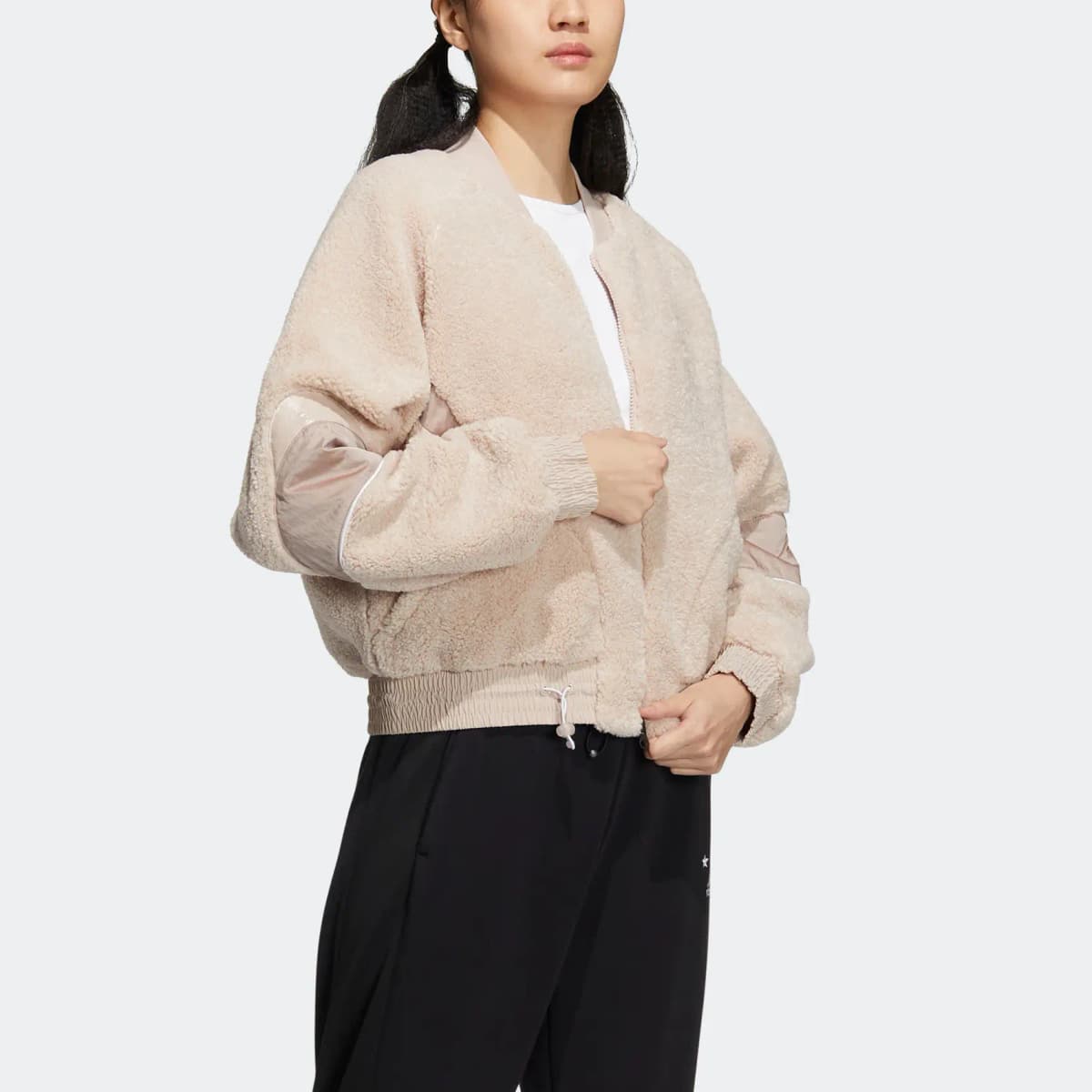 Adidas Cropped Coats Women's Wonder Taupe 2