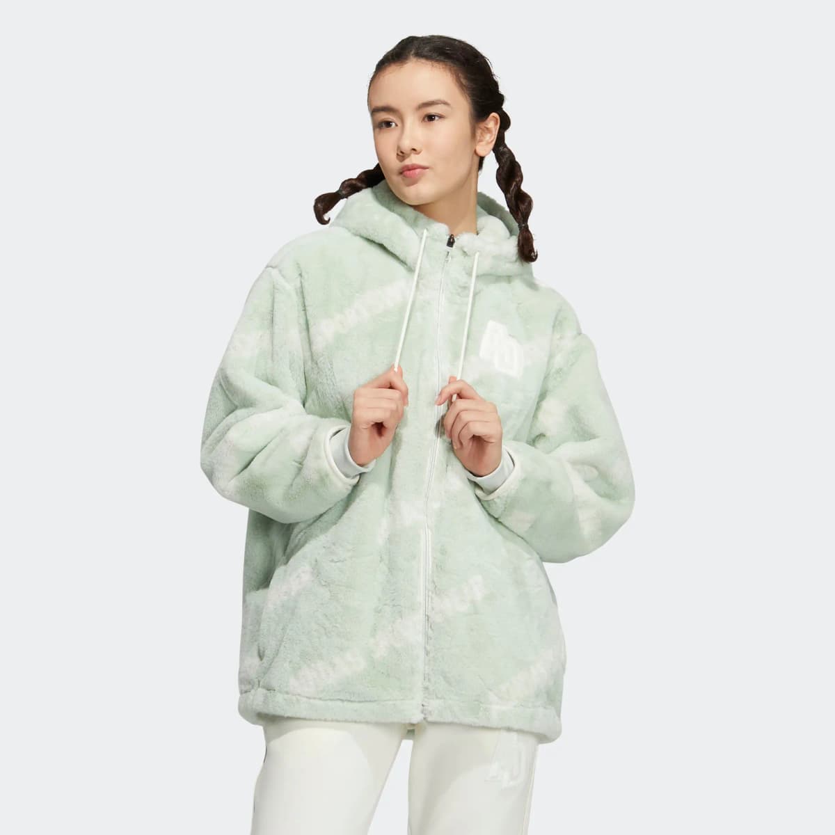 Adidas Velvet Jackets Women's Linen Green 2