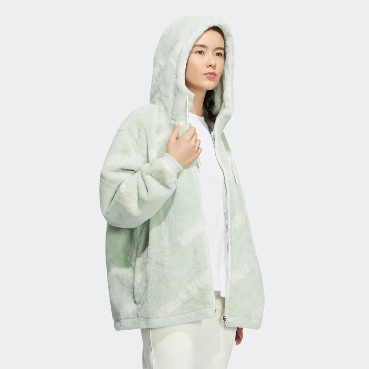 Adidas Velvet Jackets Women's Linen Green 4