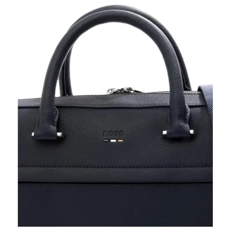 HUGO BOSS 26SS Süni Dəri Portfel Unisex Qara 4
