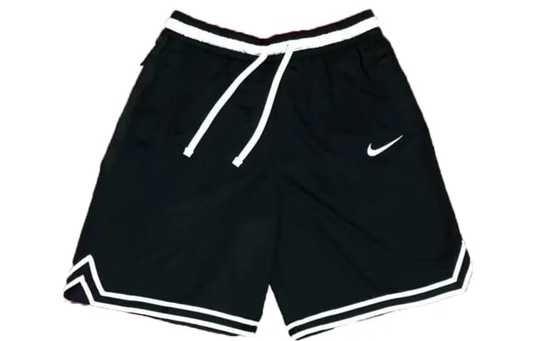 Nike Basketbol Şortu Kişi Qara/Ağ