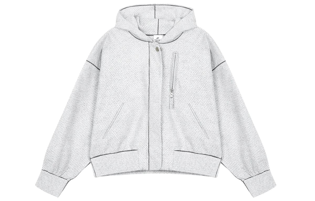 Nike Cropped Qadın Pencəyi Açıq Boz