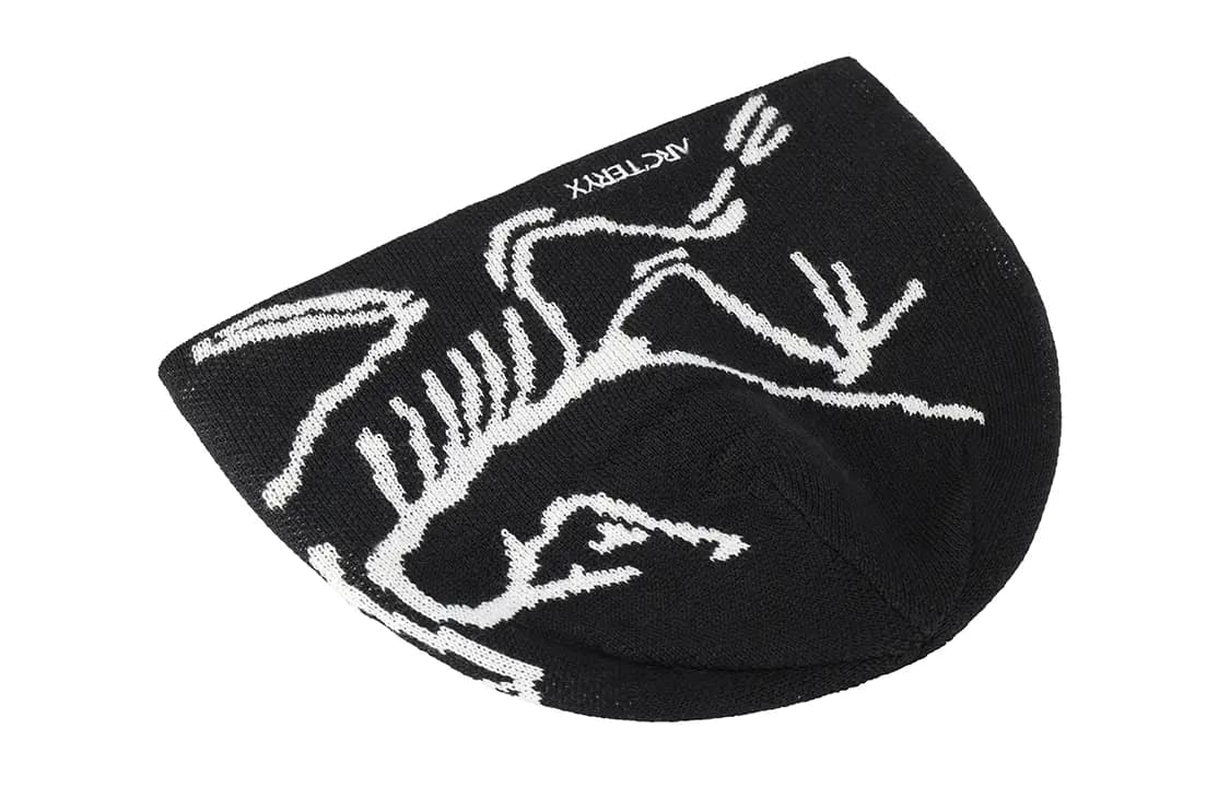 Arcteryx Comfortable Warm Pattern Decorative Wool Beanie Unisex Couple Style Black 4